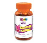 Ineldea Pediakid - Gominolas Inmuno, 60 Unidades | A partir de 3 años, sabor frambuesa, niño, equinácea, jalea real, propóleos, cobre, vitamina C, sin gelatina