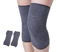 iNelihoo Calentador de rodilla elástico de cachemira, de punto, antideslizante, para artritis, rodilleras, terapia de artritis, calentador de rodilla, suave, para mujer, hombre, alivio del dolor