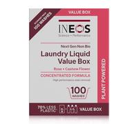 INEOS Next Gen - Detergente líquido para lavar ropa, no bio, eliminación de manchas para ropa, alimentado por plantas, caja de valor ecológico rosa + flor de anacardo 3L, fragancia para aliviar el