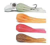 INEOUT 100g 150g 200g 250g 300g 350g 400g Luminous Glow Jigging señuelo Jig Head con Falda Barco Pesca Juego Pesca mar Jig(Yellow,100g)