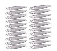 INEOUT 20 Unids/Lote DIY Cuchara De Plantilla De Fundición De Metal Sin Pintar 7g-10g-14g-17g-21g-24g-30g-40g Fundición En Blanco Jigging Señuelo De Pesca De Lubina(14g-20pcs)