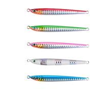 INEOUT 5 Unids/Lote, Plantilla De Fundición De Metal Larga Superdelgada, 7g, 10g, 14g, 17g, 21g, Cuchara Jigging For Pesca En Tierra, Señuelos De Pesca, Aparejos De Cebo Artificial(21g - 5pcs)