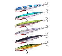 INEOUT 6 Unids/Lote Super Slim Long Metal Casting Jig Señuelos De Pesca 7G 10G 14G 17G 21G 30G 40G Shore Cast Jigging Cuchara Señuelo De Pesca Aparejos(A-6PCS,30G)