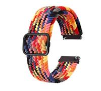 INEOUT Correa De Nailon De Primera Calidad For Hombre Y Mujer, Accesorios De Reloj Con Herramienta Y Hebilla De Acero Inoxidable, 18mm, 19mm, 20mm Y 22mm (Color : Rainbow-B, Size : 22mm)