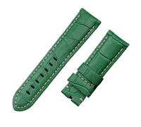 INEOUT Correa De Reloj De Cuero De Bambú De Becerro Italiano De 22mm, 24mm, 26mm, Compatible Con Correa De Reloj Panerai Con Hebilla PAM441/111/386, Accesorios(Green,26MM PAM_GOLD BUCKLE)