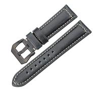 INEOUT Correa De Reloj De Cuero Genuino Pulsera 20 22 24 26mm Mujeres Hombres Aceite Cera Cuero De Vaca Azul Verde Rojo Marrón Correa De Reloj Hebilla De Acero(Blue Black Buckle,20mm)