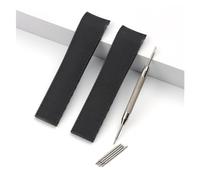 INEOUT Correa De Reloj De Silicona De Goma De 21mm, Correa Impermeable Compatible Con Longines Conquest HydroConquest L3, Correa De Reloj, Accesorios De Hebilla Plegable(Black strap,NO BUCKLE_21MM)