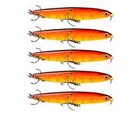 INEOUT Juego de 6 uds. De señuelo Tipo lápiz de Aparejos japoneses Que se Hunden 10g 14g 18g 24g Señuelos de Pesca Minnow Cebo Duro con luz vibratoria(6 Pcs B,18g-10cm)