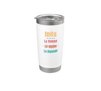Inès La Mujer El Mito La Leyenda Regalo original Vaso térmico de acero inoxidable de doble pared