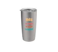 Inès La Mujer El Mito La Leyenda Regalo original Vaso térmico de acero inoxidable de doble pared