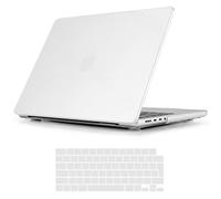 iNeseon Funda Compatible con 2025-2021 MacBook Pro 14 Pulgadas M5 M4 M3 M2 M1 Pro/MAX A3434 A3112 A3185 A3401 A2918 A2992 A2779 A2442, Delgado Carcasa Case Dura & Cubierta Teclado, Claro Helado