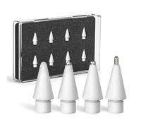 Inesore 4 piezas para Apple Pencil Tip Advanced Replacement Refill Set, for Apple Pencil 1st/2nd, 4 Size (0-0.6-1.05-1.95) Replacement Tips for Apple Pencil USB C/iPencil (White)