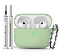Inesore Compatible with AirPods Pro 1st/2nd Case - Light Green-A
