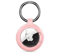 Inesore Holder for Apple AirTag, Waterproof Case & Carbon Fiber Look for Air Tag, Scratch Resistant Holder for Pet Collar, Luggage Tag and Keyring (Pink)
