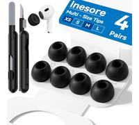 Inesore Replacement Ear Tips for AirPods Pro 1/2, 4 Size-Black