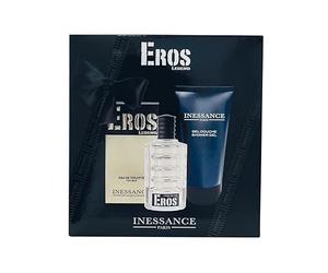 Inessance Paris - Set de Regalo Eros Legend Hombre - Colonia 100ml y Gel de Ducha para Cuerpo con pH Neutro 150ml - Pack Original - Dermatológicamente Probado