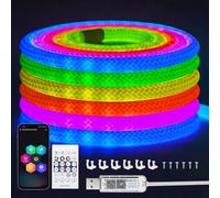 iNextStation 3M Tira LED RGB, 5V USB Neón Cinta LED, IP67 Impermeable