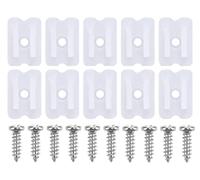 iNextStation Kit Accesorios de Tira LED Neón, 10pcs llevó Clips de Montaje de Neón y 10Pcs Tornillos para 6x12mm Luz de Neón, Bricolaje, Decoración del Dormitorio