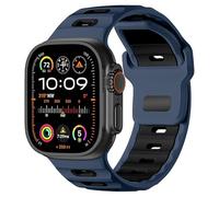 INF 1 elegante correa de silicona compatible con Apple Watch 42, 44, 45, 46, 49 mm, 23 x 1,4 cm