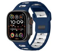 INF 1 elegante correa de silicona compatible con Apple Watch 42, 44, 45, 46, 49 mm, 23 x 1,4 cm