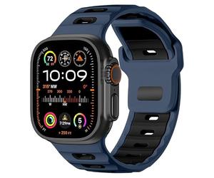 INF 1 elegante correa de silicona compatible con Apple Watch 42, 44, 45, 46, 49 mm, 23 x 1,4 cm