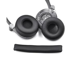 INF 1 par de Almohadillas de Repuesto para JBL E40 E40BT, Almohadillas y Diadema de Repuesto, Material PU + Esponja, 1 x Almohadillas, 1 x Funda para la Diadema