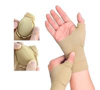 INF 1 par de guantes de compresión para pulgar y muñeca, guantes para artritis sin dedos, soporte de mano para osteoartritis para tendinitis