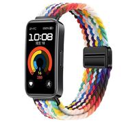 INF 1 pulsera magnética de nailon compatible con Huawei Band 8/9/10 - tejido, 21,5 x 1,8 cm