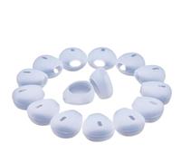 INF 10 Pares de Almohadillas de Silicona de Repuesto para Auriculares de 15-16 mm, como iPhone 6/6 Plus, iPhone 5/5S, Fundas para Auriculares Ultra Suaves y Ligeras