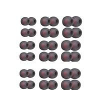 INF 18 pares de almohadillas de silicona para auriculares de 4,5 a 6 mm, 3 tamaños, 6 pares de almohadillas de repuesto de silicona