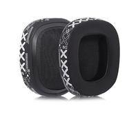 INF 2 almohadillas de refrigeración compatibles con Logitech G633 G933 G633S G933S G933S - Ice Silk Fabric, negro/blanco, 10 x 7,5 cm