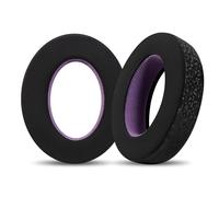 INF 2 almohadillas de refrigeración de seda de hielo para auriculares Sennheiser HD650 HD660s HD600 - negro/lila 9 x 7,5 cm