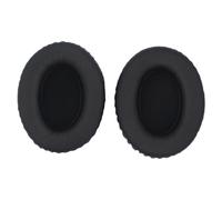 INF 2 almohadillas negras ovaladas 90 x 70 mm - Proteína cuero reemplazo para auriculares - Set universal