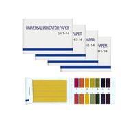 INF 320 Tiras reactivas de Valor de pH, Papel tornasol, Rango de medición 1-14, 4X Paquete de 80