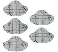 INF 5 pares de taloneras para zapatos, taloneras resistentes a la abrasión, taloneras, almohadillas autoadhesivas para los pies, película transparente + esponja