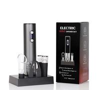 INF Abridor de vino eléctrico Juego de seis piezas - Sacacorchos automático USB recargable