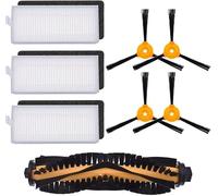 INF Accesorios de Repuesto para Ecovacs DEEBOT 600/601/605 DO3G-KTA, Accesorios de Robot Aspirador, 1 x Cepillo Principal, 4 x cepillos Laterales, 3 x filtros HEPA