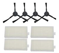 INF Accesorios de Repuesto para iLife V5S/V5S Pro/V50/V5/X5/V3S/V3S Pro/V3L, Juego de Accesorios de Repuesto para aspiradora, 4 filtros, 5 cepillos Laterales
