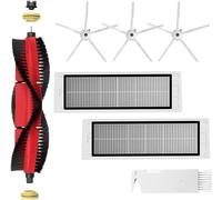 INF Accesorios de Repuesto para los Modelos Roborock S5/S6, 1 x Cepillo de Cabeza, 2 x filtros HEPA, 3 x cepillos Laterales, 1x Cepillo de Limpieza