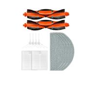 INF Accesorios de Repuesto para Robot Aspirador Xiaomi E10/B112/E12, Accesorios Lavables, 2 x cepillos de Cabeza, 4 x cepillos Laterales, 2 x filtros HEPA, 4 x toallitas