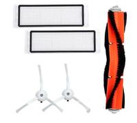 INF Accesorios de repuestos para Robot Aspirador Xiaomi Mi Roborock 1/2 Mijia 5 Piezas, 1 x Cepillo Principal, 2 x filtros HEPA, 2 x cepillos de Esquina