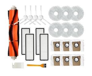 INF Accesorios de repuestos para Xiaomi Mijia Omni / X10 Plus/Dream S10 Pro/Dream L10S Ultra, Kit de Accesorios de Repuesto para aspiradora, 1 Cepillo Principal, 4 cepillos Laterales, etc.