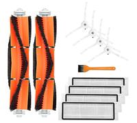 INF Accesorios de repuestos para Xiaomi Roborocke E4, S5, S50, S51, S55, 11 Piezas, 2 x cepillos giratorios, 4 x cepillos Laterales, 4 x filtros, 1 x Cepillo de Limpieza