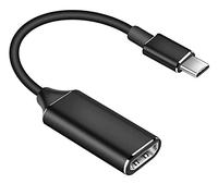 INF Adaptador HDMI Premium, Adaptador USB-C a HDMI resolución 4K HD, Cable USB C a HDMI Teléfono Celular y computadora, vea en la Pantalla de HDTV o proyector