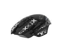 INF Adhesivo para ratón Logitech G502 antideslizante de poliuretano, color negro, ultrafino, 0,03 cm, diseño precortado, fácil instalación, incluye paño de limpieza, agarre ergonómico, control preciso