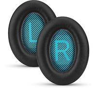 INF Almohadillas para Auriculares Bose QuietComfort 15 QC2 QC25 Ae2 Ae2i Ae2w SoundTrue y SoundLink (1 par Negro/Azul)