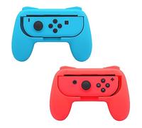INF Asas compatibles con Nintendo Switch Joy-Con, asas para controles Joy-Con, paquete de 2, color rojo/azul