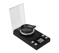INF Báscula digital electrónica 100g/0.001g con función de tara, ideal para joyería y piedras preciosas, alta precisión hasta 0.001g, con función de tara, negra