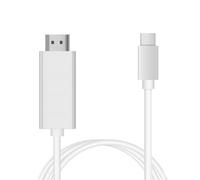 INF Cable Adaptador USB-C a HDMI 4K UHD 1080p Full HD Cable HDMI para Laptop con USB-C 2 Metros Blanco