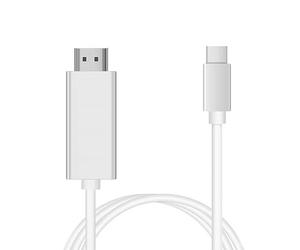 INF Cable Adaptador USB-C a HDMI 4K UHD 1080p Full HD Cable HDMI para Laptop con USB-C 2 Metros Blanco